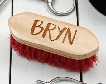 Personalised Name Dandy Brush - Horse and Rider - Gift For Horse Lover - Horse Brush - Personalised Equestrian Gift - Horse Riding