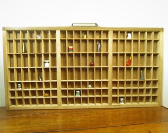 Antique Printers Tray / Hamilton Letterpress Drawer / Display Case / Shadow Box / Essential Oil Storage
