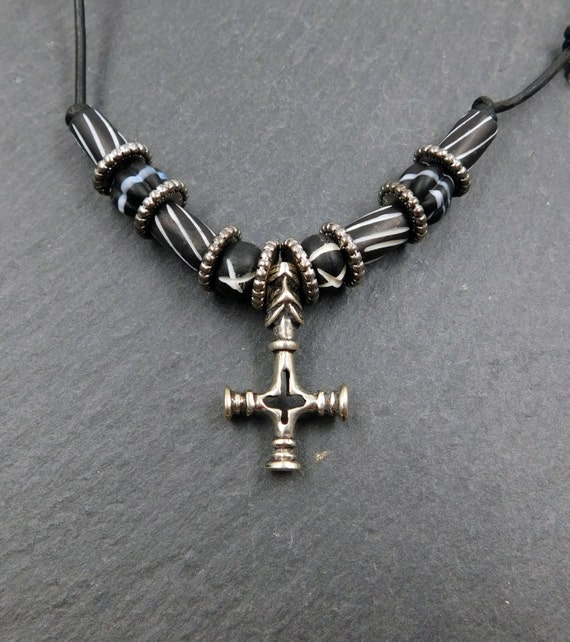 SALE Viking necklace Wolf Cross 925 silver / by BelanasSchatzkiste