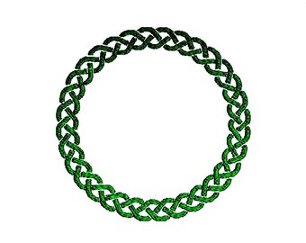 Celtic Monogram Frame Embroidery Design