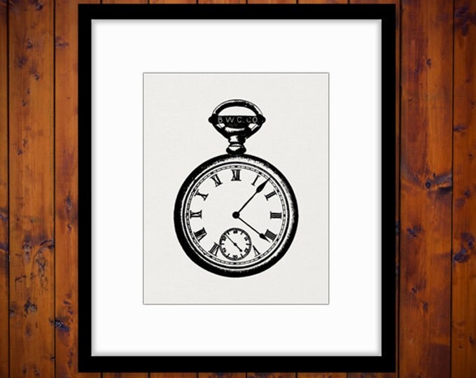 Antique Pocket Watch Graphic Image Download Pocketwatch Illustration Printable Digital Vintage Clip Art Jpg Png Eps HQ 300dpi No.1357