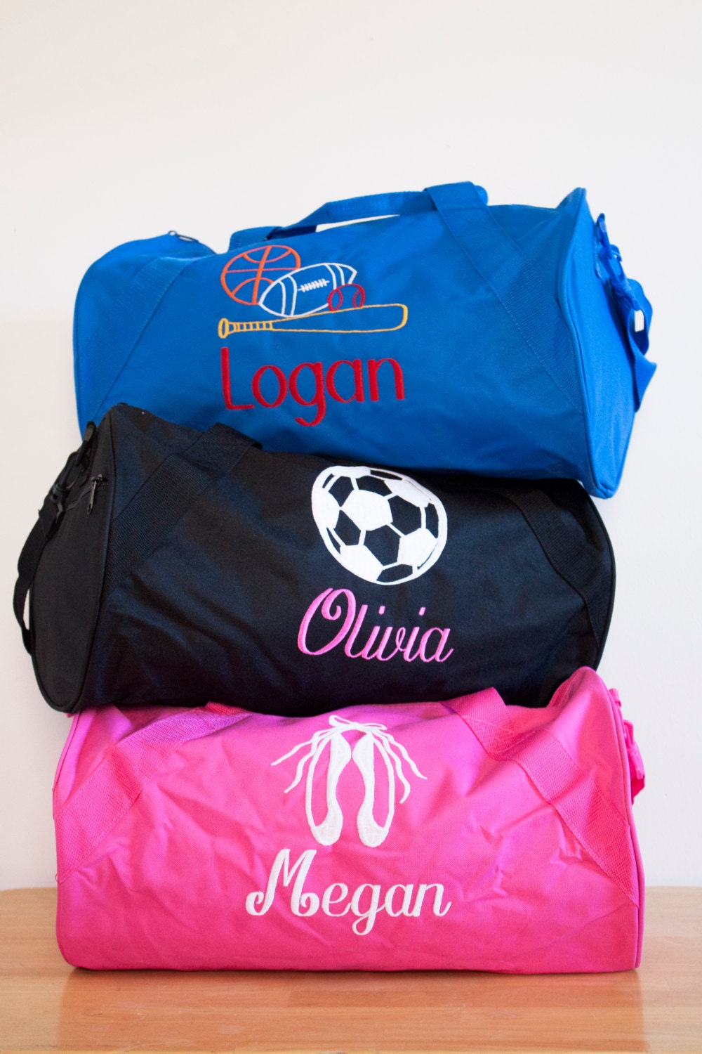 Girls Personalized Duffle bag Monogrammed Soccer bag-Ballet