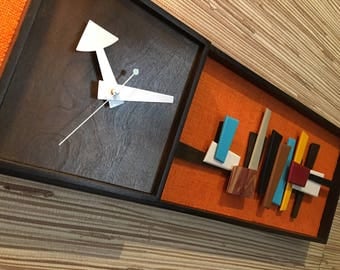 Mid Century Modern Art Modernist Clock 2 foot version Eames Era Tiki Retro Danish Modern Nelson