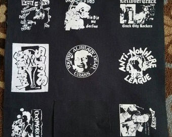 Lot of 8 Punk Patches (unseen misfits)