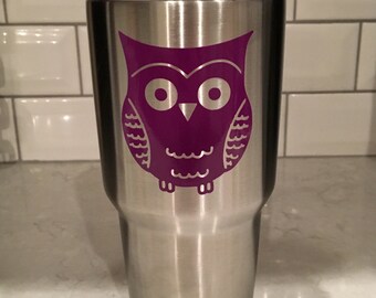 Owl Decal ~ Vinyl Decal ~ Yeti decal ~ Tumbler Decal ~ personalization ~ Decal Only