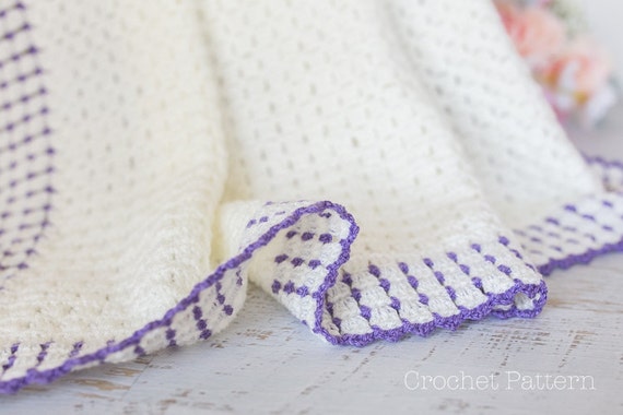 Crochet Pattern Crochet Baby Blanket Pattern Crochet Afghan
