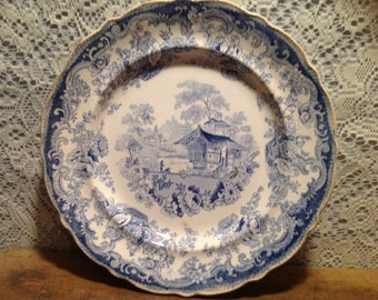 Vintage Swiss Dinner Plate