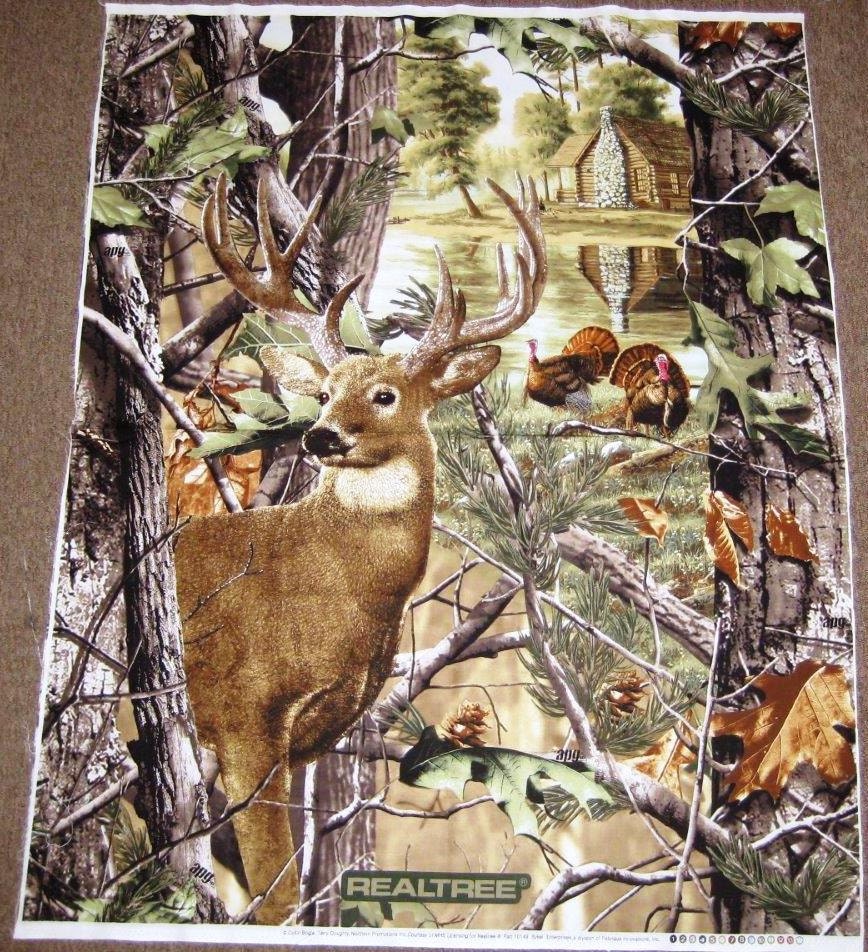 Realtree Cotton Fabric Panels by Print by CarolinaCottonCo on Etsy