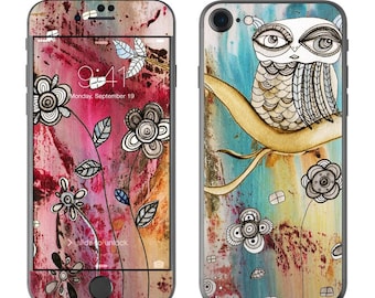 Surreal Owl by CCambrea - iPhone 7/7 Plus Skin - Sticker Decal