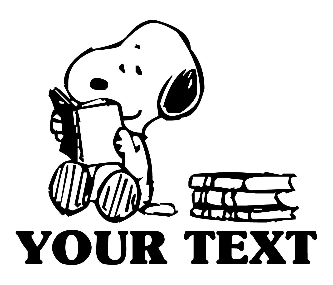 Snoopy Book SVG