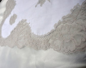 Items similar to Lace table cover or tablecloth hand crochet white ...