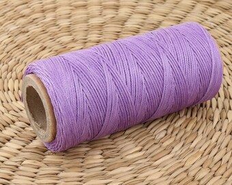 100 m fil ciré violet • fil plat • lilas ciré fil • macramé fil violet • coutures fil • tigre ciré fil de cuir
