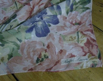 Vintage Ralph Lauren Floral Scarf