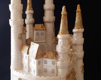 Fairy Tale Castle Cake Topper, Castle Cake Topper, Fairy Tale Birthday, Princess Birthday, Princess Cake Topper, Princess Party Decorations