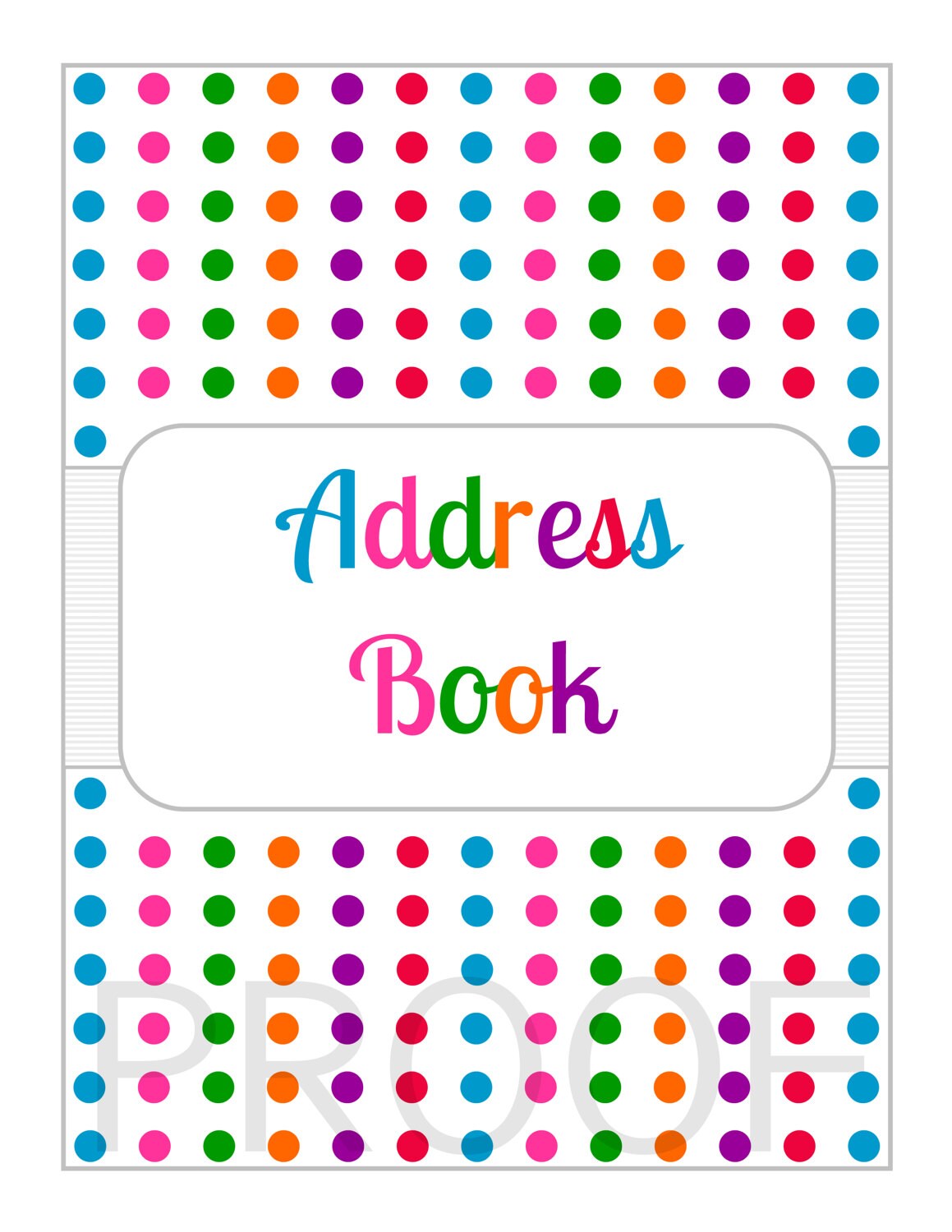 Address Book Set Instant Download PDF Printable