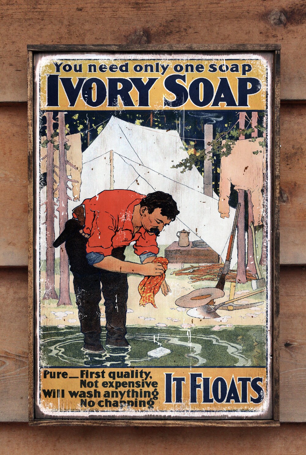 Vintage Wooden Sign 'Ivory Soap' Reproduction Concept - 1000x1484 - jpeg Vintage Wooden Signs Reproductions