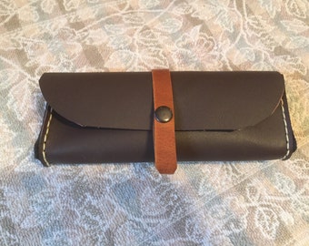 Leather pencil case