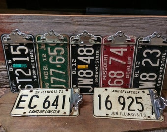 Antique License Plate Clipboard