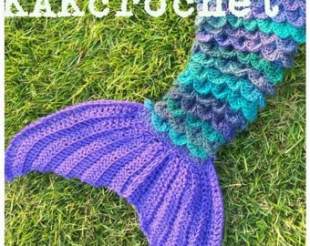 Mermaid tail- Mermaid tail blanket- Kid, Adult and Plus sizes available- Crocheted Mermaid Blankets- princess blankets