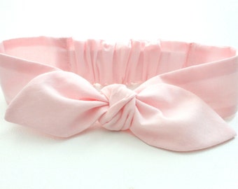 Baby headband, infant headband, soft pink