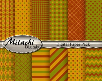 60% OFF SALE Thanksgiving Digital Paper Pack - Commercial Use - Instant Download - M29