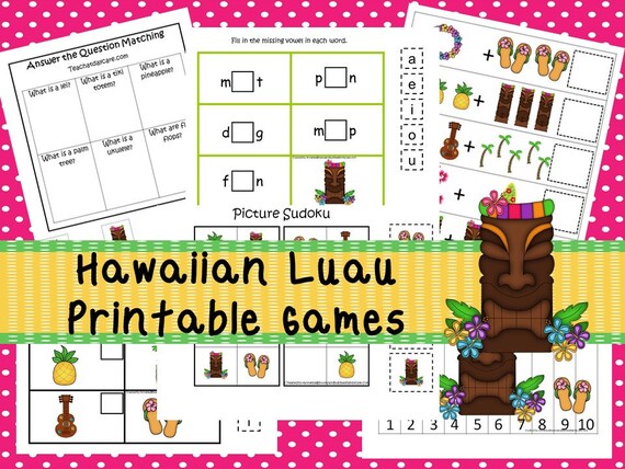 30 hawaiian luau games download games and activities in pdf