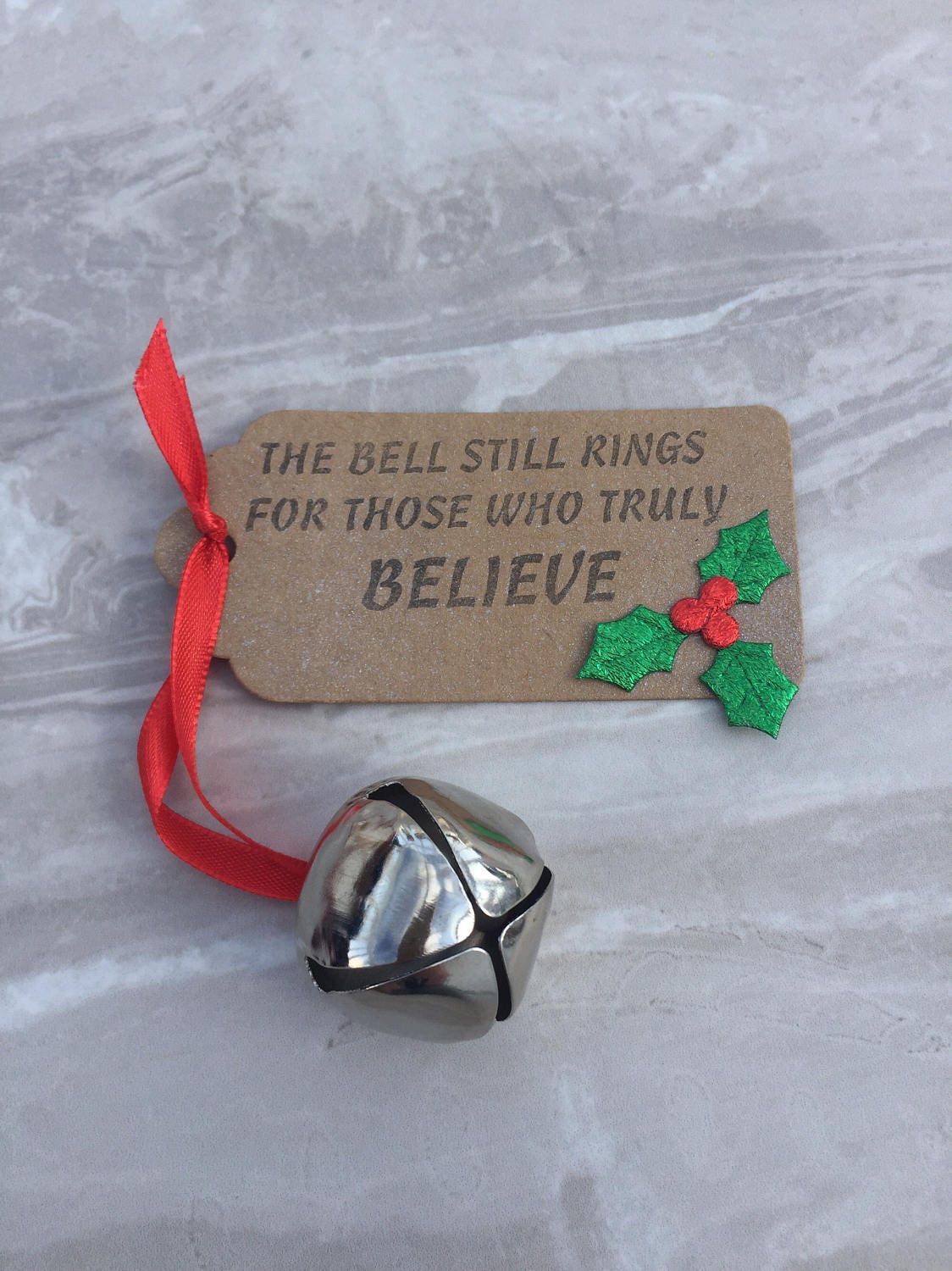 Christmas 'Believe' Bell Jingle bell Santa bell