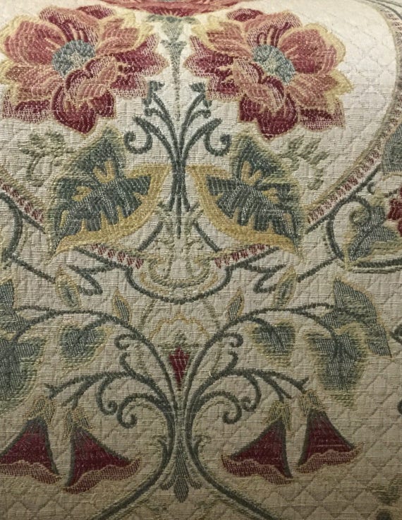 Woven Tapestry Damask Upholstery Fabric By The Yard