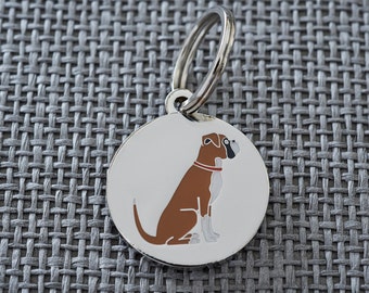 Boxer dog tag / keyring