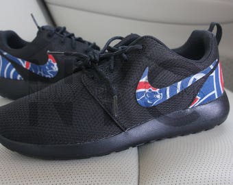 Chicago Cubs 16' Nike Roshe One Run Triple Black Custom Men Women & Kids