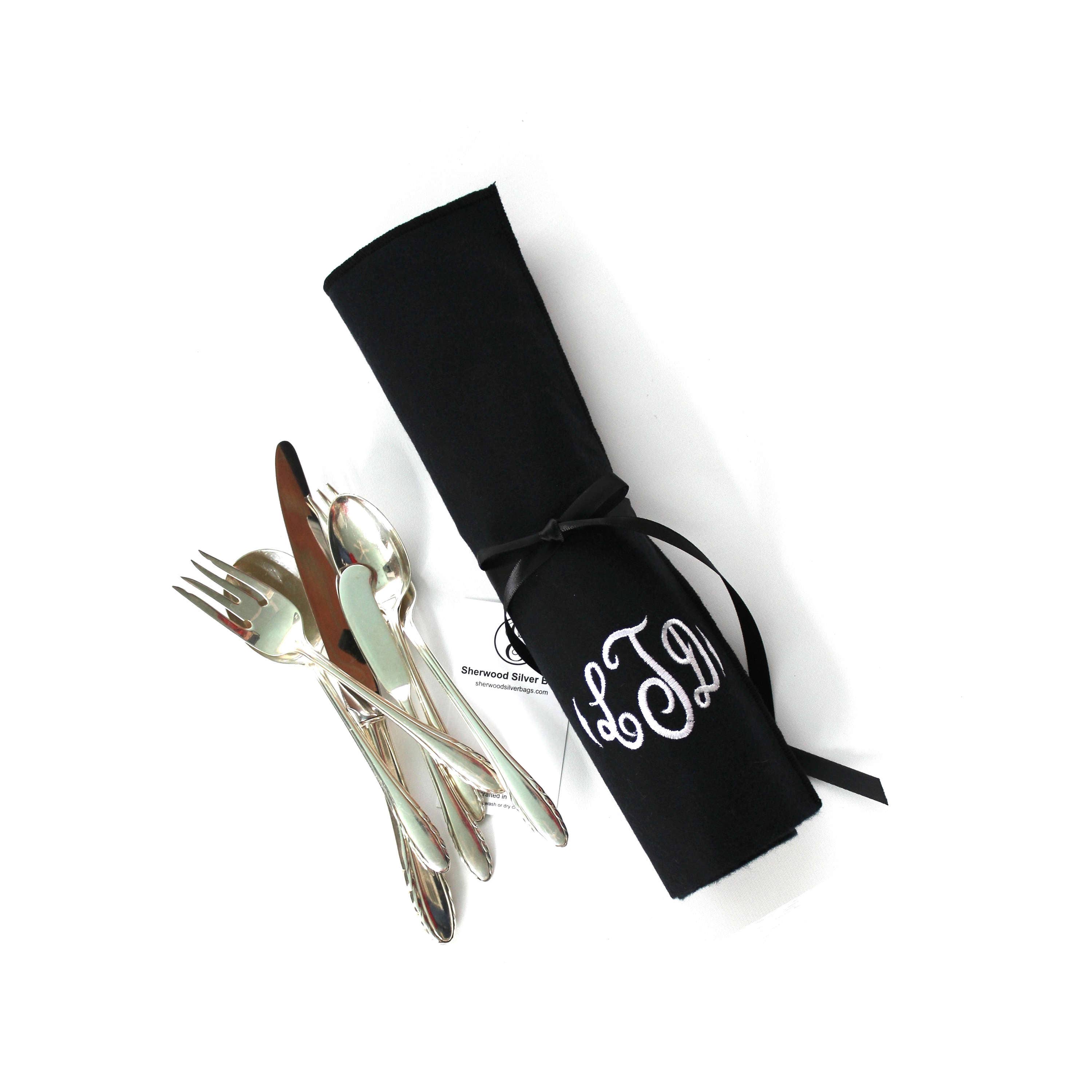 Anti Tarnish Flatware Storage Roll Silverware Storage