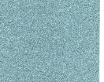 Sea Breeze Blue Glitter Card A4 soft touch low shed 1 sheet