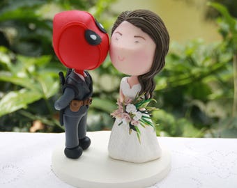 Deadpool cake topper | Etsy