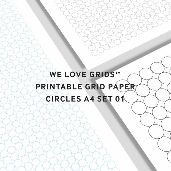 A4 Circle Grid Paper / We Love Grids™ / Printable Grid Paper