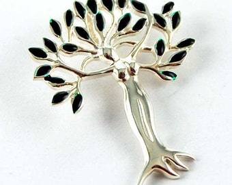 Sterling Silver Tree Goddess Pendant