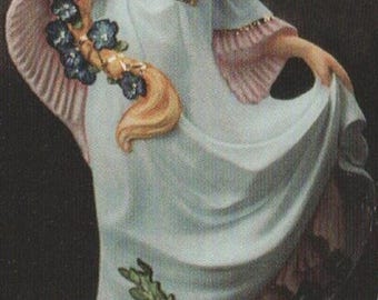 Ceramic Bisque U-Paint Fantasy Maiden With Flowers Unpainted Ready To Paint DIY