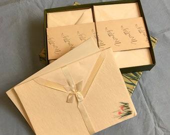 Vintage Montag's Green Fields Stationary Set