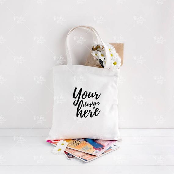 Download Canvas tote bag mockup / Styled stock photography / Instant