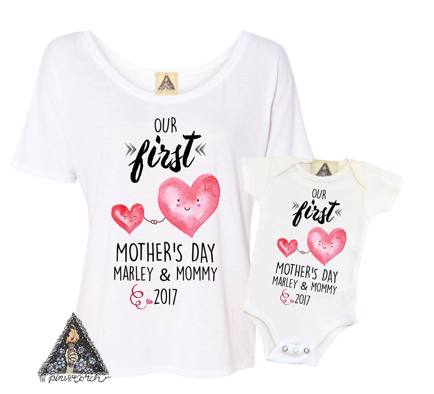 1st mothers day matching shirts