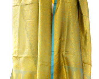Foulard En Soie Vert Paisley Pour Homme - Sans Marque, Neuf Sans étiquette