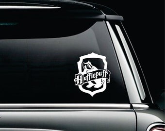 Harry Potter Car Decal | Harry Potter Car Accessories | Hufflepuff car decal