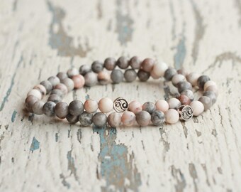 bracelet tibetan jewelry balance bracelet yin yang asian stack bracelet set stacking harmony her bracelet stretch bracelet mala special gift