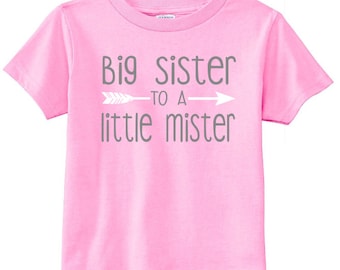 Big Sister to A Little Mister Embroidered Shirt and