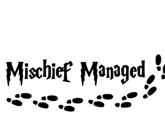 Download Mischief managed decal | Etsy
