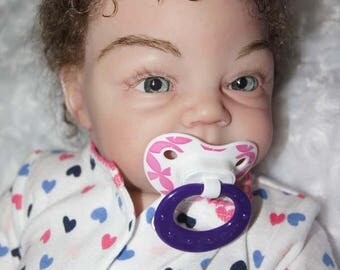 Natalie Reborn Babies girl doll Silicone Vinyl soft body doll 19 inch Realistic Reborn doll Tummy Plate