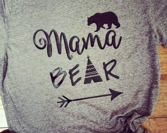 Mama Bear Tee shirt soft comfy unisex fit
