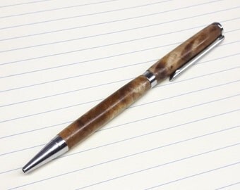 Hand turned Wood Pen - Walnut, Purple Heart, Burl Pen - Maple Pen - Exotic Wood Species