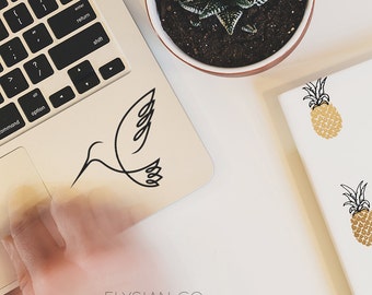 Hummingbird Decal, Vinyl Decal, Laptop Decal, Macbook Decal, Car Decal, iPad Decal