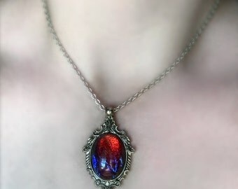 Gothique Dragon Fire Opal Necklace
