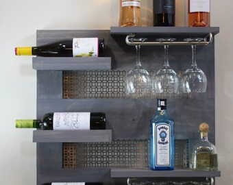 Wine Rack Wall Mounted Home Decor July Home Design Wall Mounted Modern Rustic Gift Wine Glass Rack Red Wine White Wine Summer